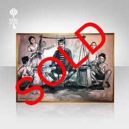 (LKS 82)  LUKISAN TUKANG SATE 