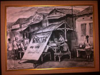 (LKS 85) LUKISAN WARTEG JAKAR...