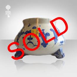 (POT 06) POT KECIL BIRU KAKI ...